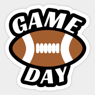 American Football Game Day Sticker